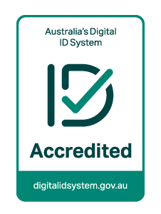 Green tick advising ID accredited.